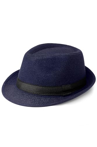 BABEYOND - BABEYOND 1920s Panama Fedora Hat Cap for Men Gatsby Hat for Mens 1920s Gatsby Costume Accessories - -6%
