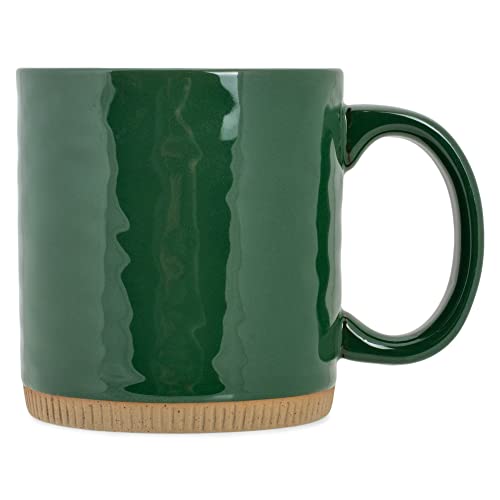 Elanzedesignshighglossrawclaybottom15ounceceramicstonewarecoffeemugssetof4green  Urban Country Home Decor Elanze designs high gloss raw clay bottom 15 ounce ceramic stoneware coffee mugs set of 4 green  urban country home decor