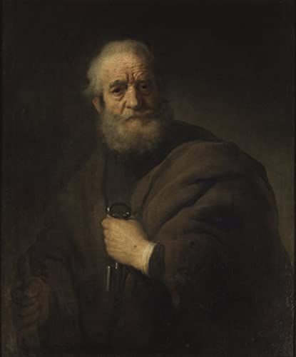 Toile Pierre l'Apôtre par Rembrandt 60x90cm peinture murale salon