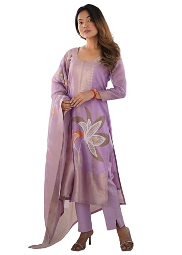 Combinaison en soie Chanderi 14414 jacquard imprimé