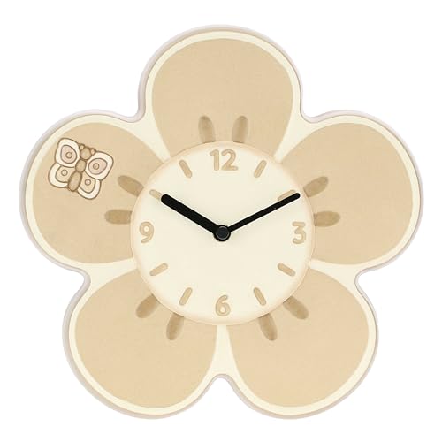 THUN, Orologio da Appendere con Fiore in Ceramica Decorata a