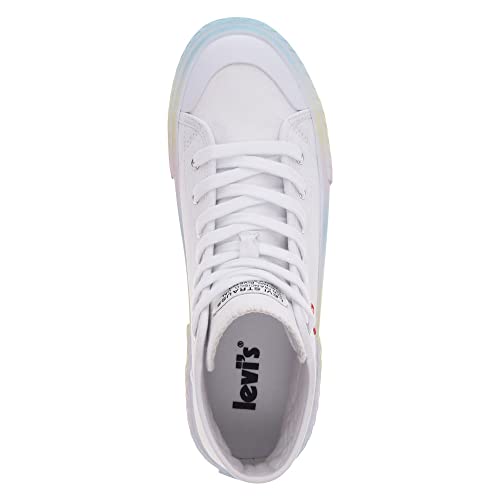 Levi's Women's Casual Sneaker, White/Multi, 92