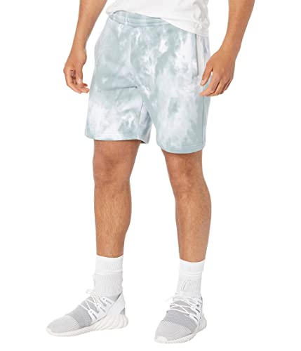 Image of adidas Originals Men's Adicolor Essentials Trefoil Shorts Tye Dye, Magic Grey/Multicolor, X-Large
