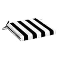 Arden Adirondack Chair Cushion, 19 x 18, Rain-Proof, Fade Resistant, Cushions for Adirondack and Rocking Outdoor Chairs 18 x 19, Black Cabana Stripe