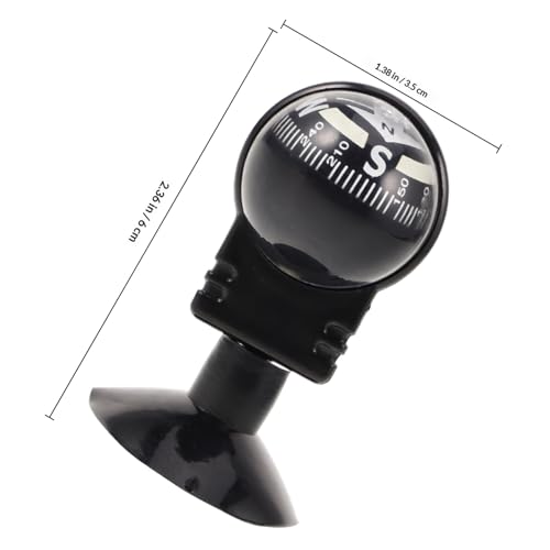 Brújula plegable para auto con bola guía y ventosa miniatura 2