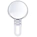 Danielle 15X Magnification Folding Makeup Mirror, White