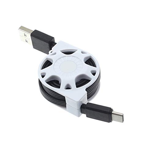 Retractable USB Cable Compatible with Samsung Galaxy A73,A54,A53,A33,A23,A14,A13,A03s - Type-C Charger Power Cord