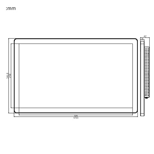 Image of GreenTouch 23.8 Inch Multi PCAP Touch Screen Monitor LCD Display 1920 * 1080 HD - 16:9 Ratio - HDMI /VGA /DVI Input