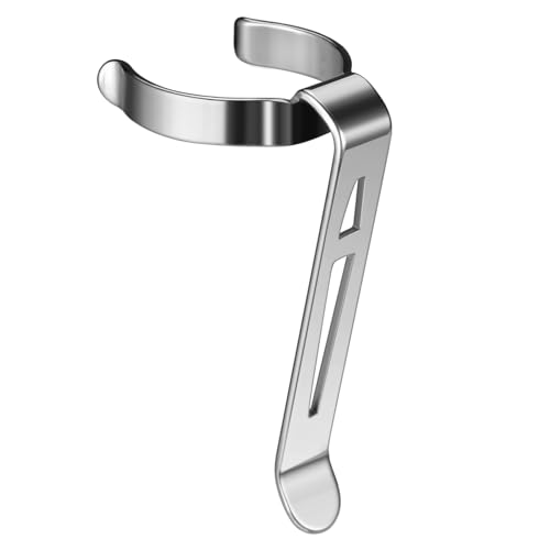 Clip de lampe de poche B106 en acier robuste pour fixation ceinture