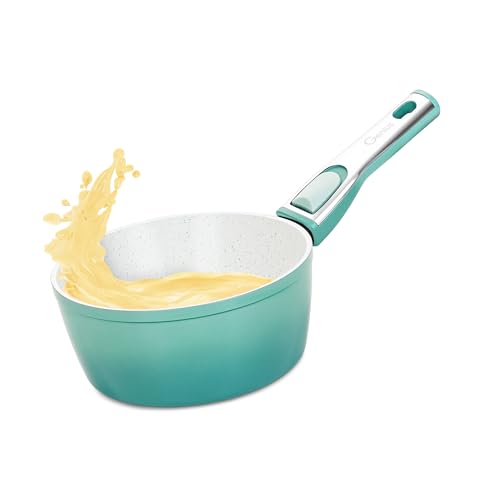 Cerafit Revolution Stielkasserolle 18 CM, kleiner Top mit Keramik Antihaftversiegelung, abnehmbarer...