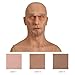 QIAOYIQIAO Charles Silicone Realistic Old Man Face Lifelike Head Mask Handmade Face for Cosplay Halloween Crossdresser Transgender (Charles-Color 2)