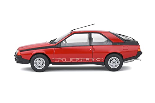Solido 1980 Renault Fuego Turbo 1:18 Rojo miniatura miniatura 2