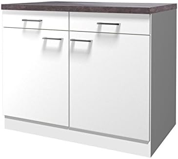 Produktbild von Flex Well Küchenschrank UNNA - Unterschrank - 1-türig, 1 Schublade - Breite 60 Cm - Weiß
