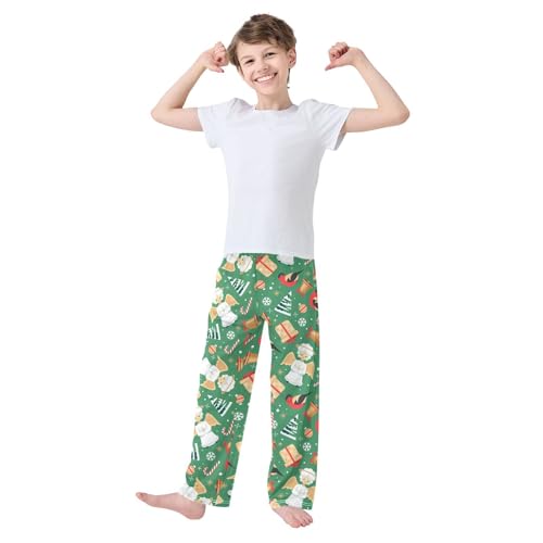 Boys' Pants Christmas Angel Bird Gift Long Bottoms Jogger Pants Elastic Waist Trousers with Pockets S-XL2