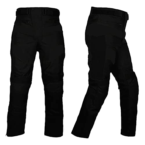 WinNet Pantalone Tecnico da Moto in Cordura con