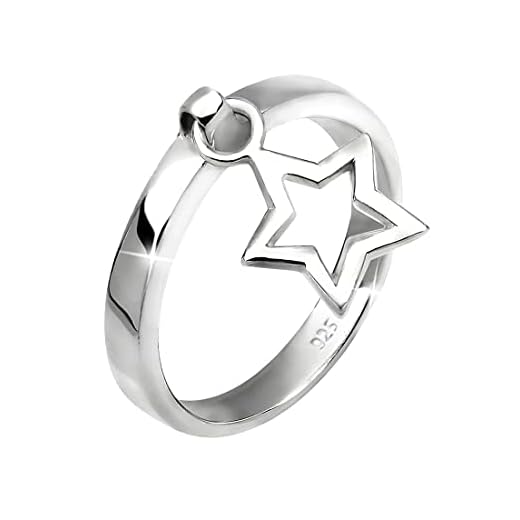 Elli Damen-Ring Stern Anhänger Astro Sternzeichen Trendsymbol silber 925