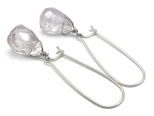 Boucles d'oreilles améthyste argent 925 anti-ternissement et chic - 9