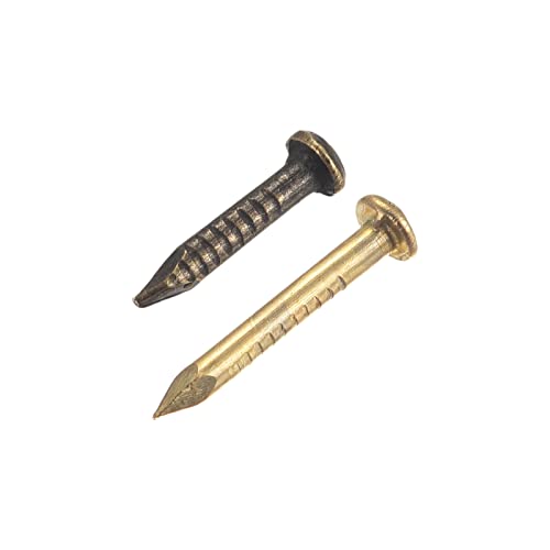 uxcell 800 piezas clavos pequeños 1x8mm y 1x10mm para madera DIY decoración