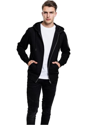 Urban Classics Herren Basic Zip Hoody Kapuzenpullover, per Pack Schwarz...