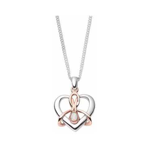 Clogau Dwynwen Opal Pendant with Gold Cover