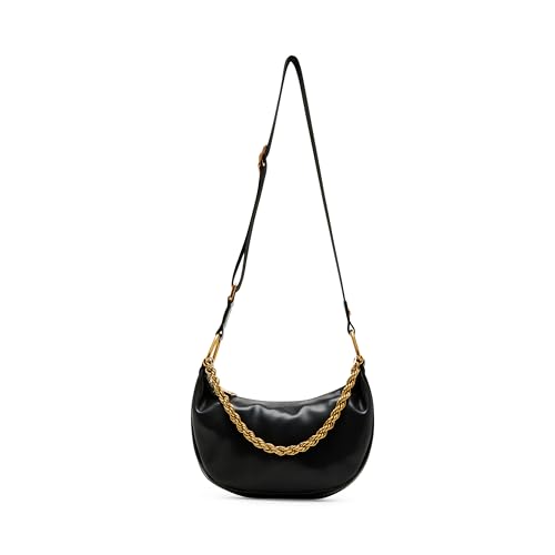 Steve Madden Bzina Moon Shaped Bag W/Chain, Black2