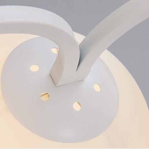 Suspension verre blanche E14 style créatif pour une maison moderne