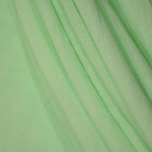 Image of Plain Mulmul Soft Cotton Fabric | Lightweight Breathable Mulmul Cloth | Super Quality Natural Cotton Fabric for Kurta, Dress, Dupatta, Lining & Craft Use (Ash Green, 3.5 Meters)