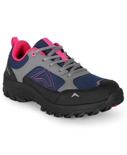 Image of Women's Low Ankle Hiking Shoes - EH 500 | Non-Slip, Lightweight Trail Shoes for Outdoor Trekking & Walking Multicolor