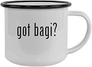 got bagi? - Sturdy 12oz Stainless Steel Camping Mug, Black