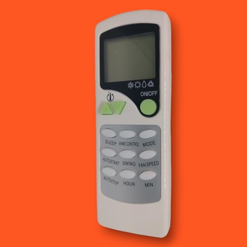 Image of Sanavya AC Remote Control - Compatible Replacement for Split & Window Air Conditioners - Replicates Genuine Remote Functions (Carrier Ac Remote 7A)