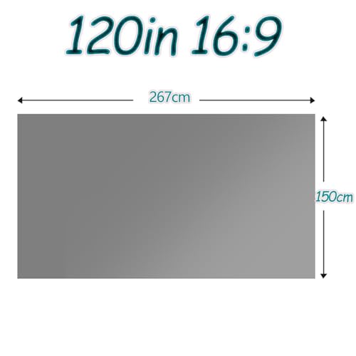 Pantalla portátil para proyector formato 16:9 hasta 120 pulgadas miniatura 2