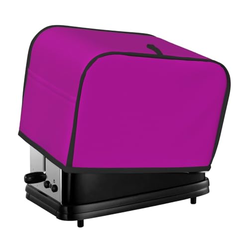 Funda para tostadora con estampado rosa oscuro para 2 rebanadas, fundas para horno tostador con bolsillos para cocina, cubierta de electrodomésticos pequeños y protección de huellas dactilares