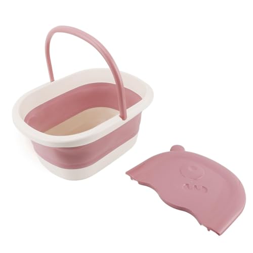 Bañera Plegable para Pies de Plástico Rosa miniatura 7
