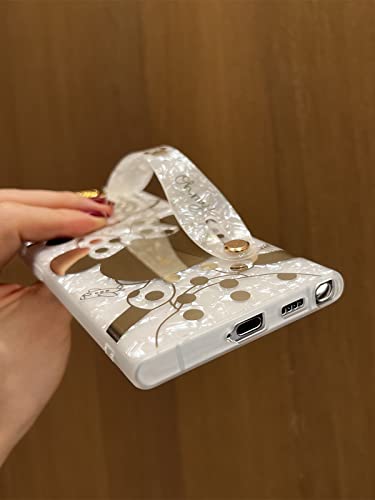 Filoya Luxury Case For Samsung Galaxy S23 Ultra 6.8'', Cute Golden Minnie Slim Thin Sparkle Bling Glitter Cover, Wrist Strap Kickstand Soft Tpu Shockproof Protective Case For Women #TOP5