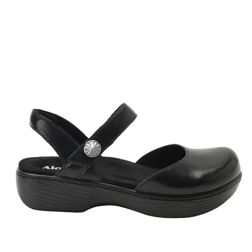 Image of Alegria Women's Opal Leather Shoes with Slingback Open Back Sandals