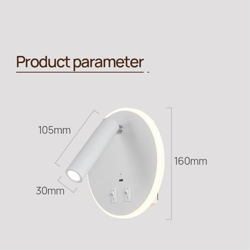 Lámpara recargable interior para evitar cables en la pared del cuarto 2
