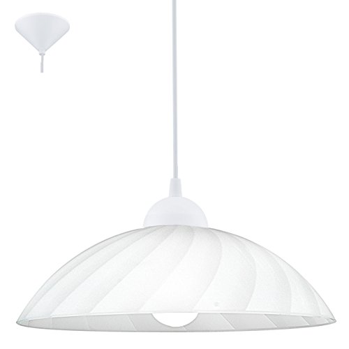 Preisvergleich Produktbild EGLO Pendelleuchte Vetro Weiß IP20 / 60W / 82785