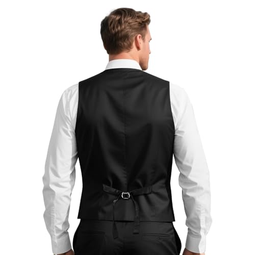 Mens Suit Vest with Pocket 3D Print Casual Business with Button Formal Dress Waistcoat Vests Size S - 4XL2