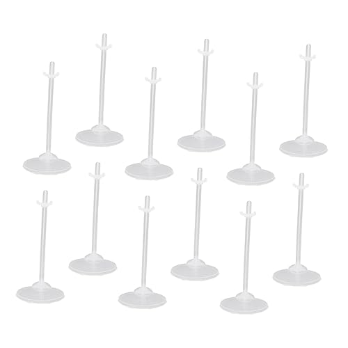BESPORTBLE 20Piezas Soporte De Muñecas Transparente Cintura para Muñecas para Casas De Muñecas y Almacenamiento De Muñecas