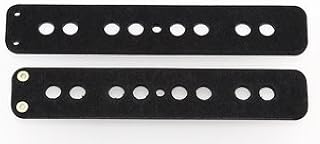 2 J Bass Neck Pickup Flat Bobbins Black Top & Bottom Allparts PU-6942-023