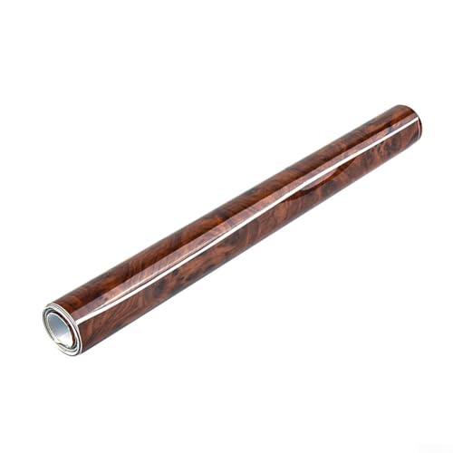 Vinilo autoadhesivo de grano de madera brillante para envoltura de coche, calcomanías protectoras para interiores de automóviles y paneles de puertas, película PET resistente al agua y a los arañazos