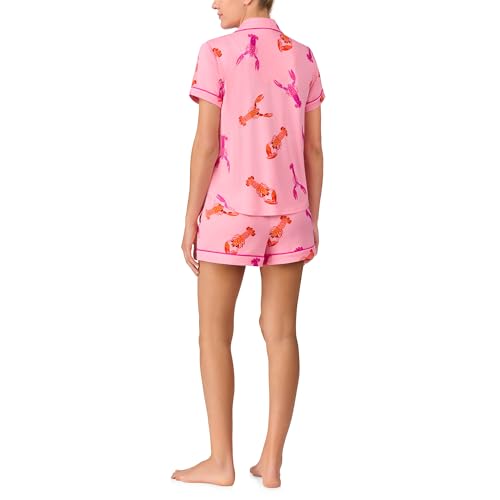 Image of kate spade new york Short Sleeve Knit Shorty Pj Set