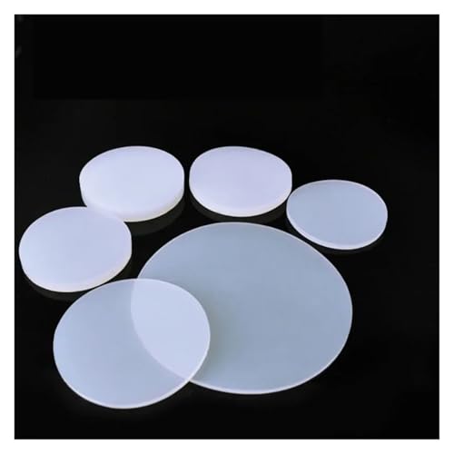 zócalo de plástico Lámina de sello de caucho de silicona redonda blanca sólida de 5 a 150 mm de diámetro y 0,5 a 8 mm de espesor, 6 mm de grosor.(1mm 60mm (1pc))