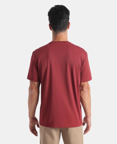 Image of Jockey AM74 Men Microfiber Fabric Round Neck Half Sleeve Activewear T-Shirt with StayFresh Treatment