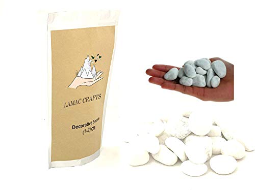 LAMAC CRAFTS - White Pebbles (Extra Small 5kg) (1-2 cm)
