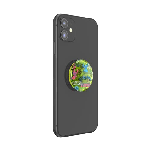 Image of PopSockets Adhesive Phone Grip, Holder, Phone Stand, Disney Lilo & Stitch - Neon Stitch