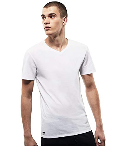 Lacoste-Mens-Essentials-3-Pack-100-Cotton-Regular-Fit-V-Neck-T-Shirts