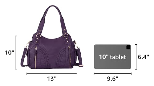 Image of Y2K Purses Hobo Bags for Women Roomy Washed Leather Handbags with Crossbody Strap