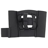 wkao Baseball Training Glove with 6.6 in Length, Neoprene Softball Aid, Mini Glove Improves Fielding, Hand-Eye Coordination, Eliminates Fear, Black