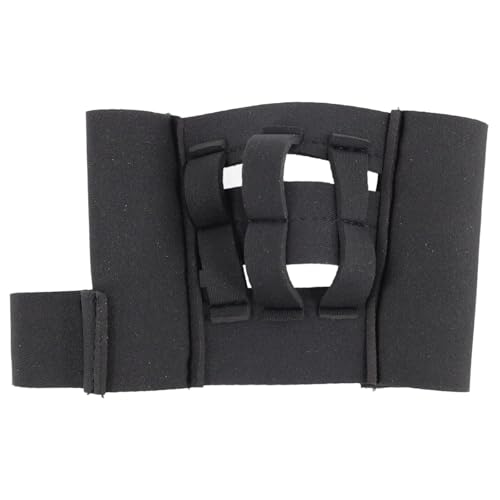 wkao Baseball Training Glove with 6.6 in Length, Neoprene Softball Aid, Mini Glove Improves Fielding, Hand-Eye Coordination, Eliminates Fear, Black